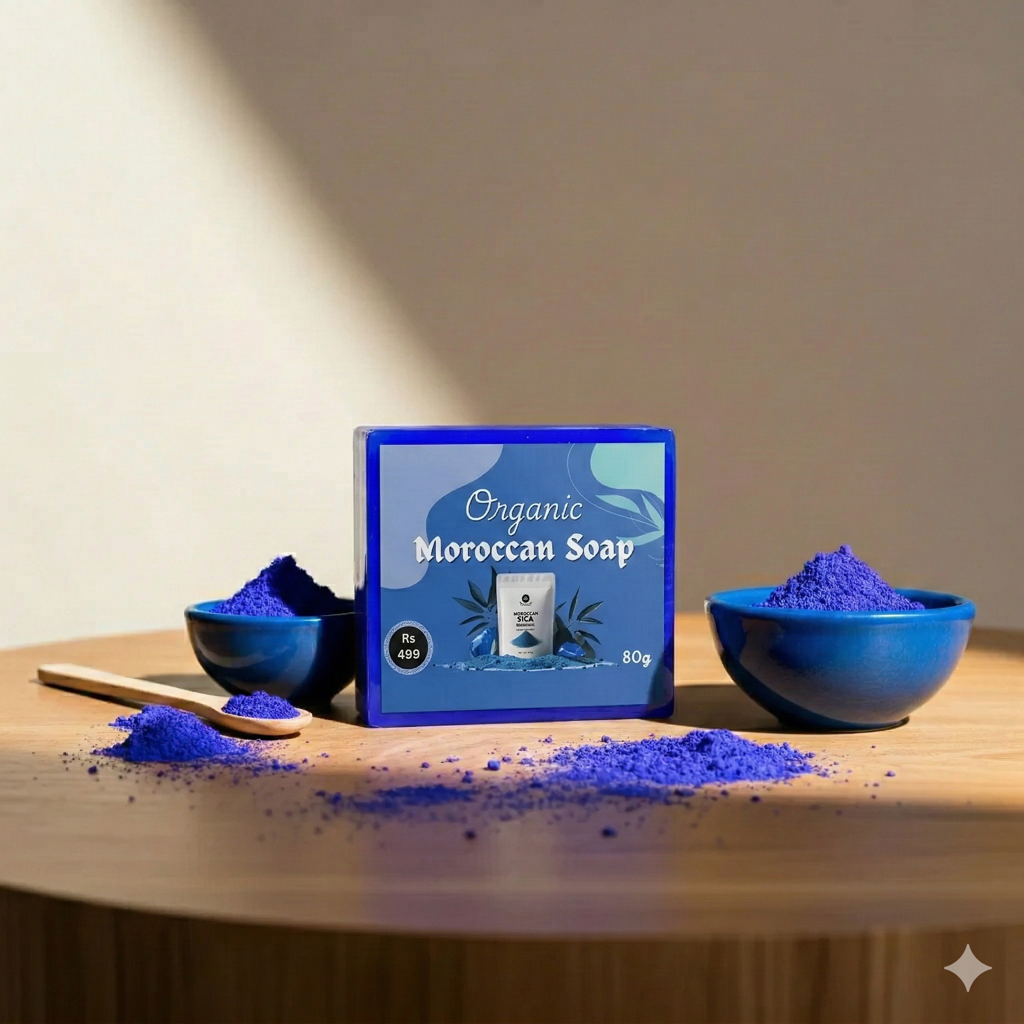 Organic Moroccan Soap – Traditional Skin Brightening & Deep Exfoliating Bar.