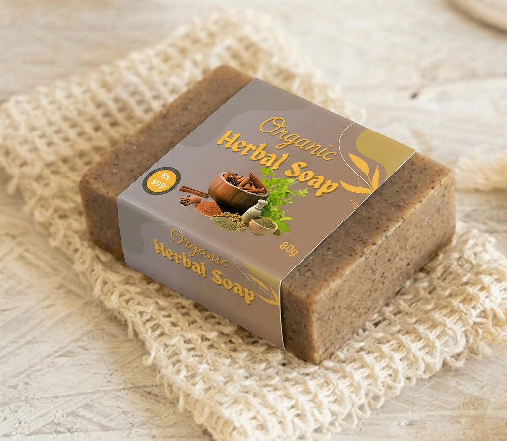 Premium Organic Herbal Soap  – Natural Skin Nourishing & Radiance Bar | Glow Wear