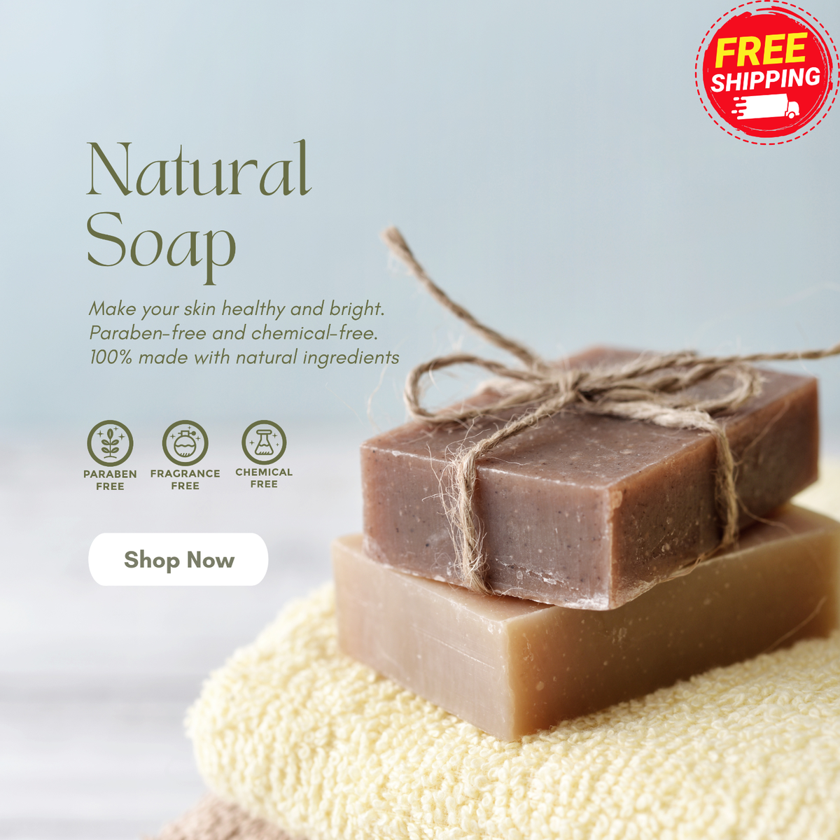 Premium Organic Herbal Soap  – Natural Skin Nourishing & Radiance Bar | Glow Wear